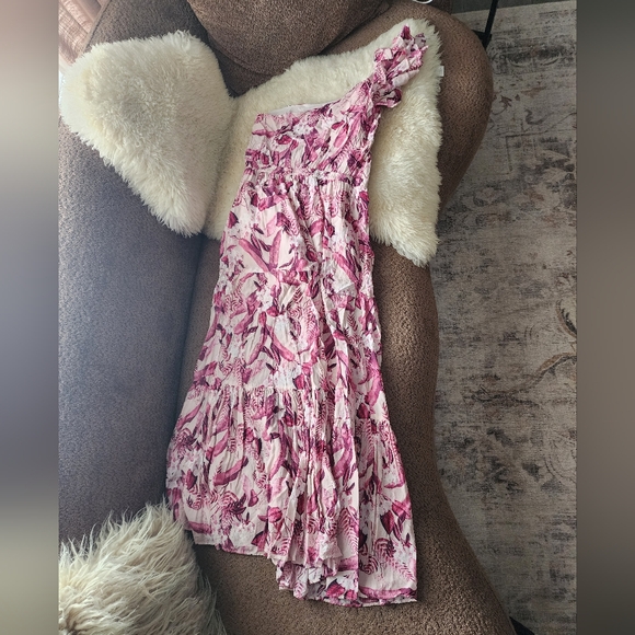 Anthropologie Steele Mahana Ruffled One Shoulder Dress - Picture 8 of 8